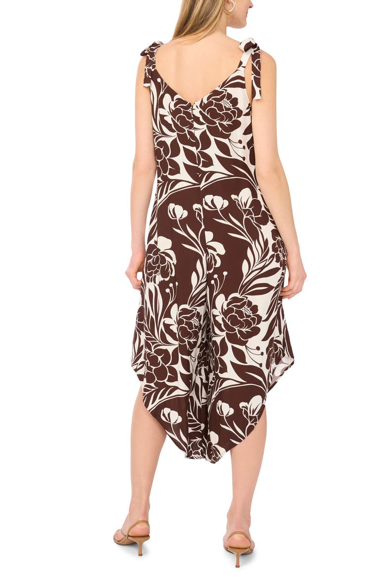 Tie Strap Wide Leg Jumpsuit, Alternate, color, MOCHA