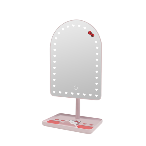Hello Kitty® Hearts Arch Led Tabletop Makeup Mirror With Phone Stand Base