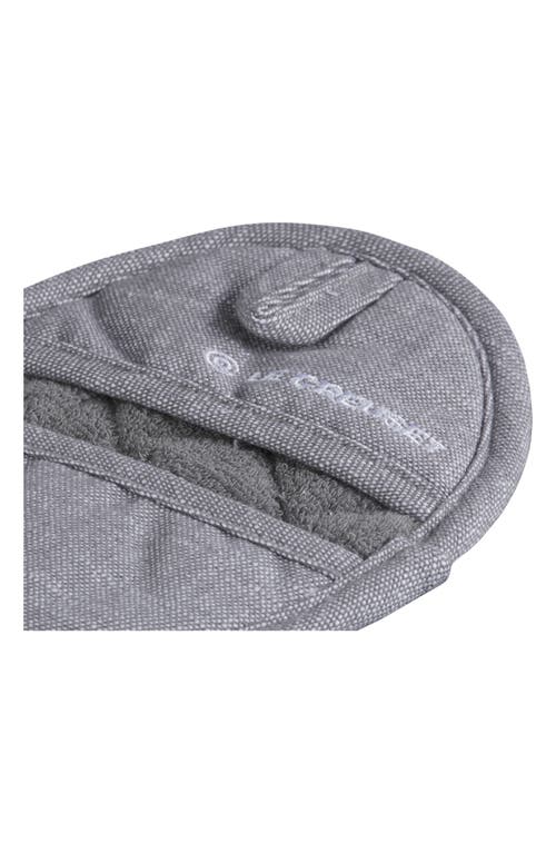 Le Creuset Set Of 2 Mini Oven Mitts In Charbon