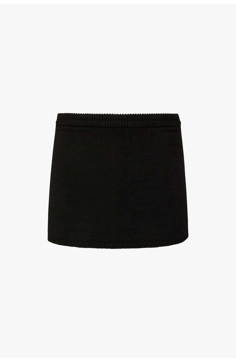 WeWoreWhat Mini Sweater Skort, Alternate, color, Black