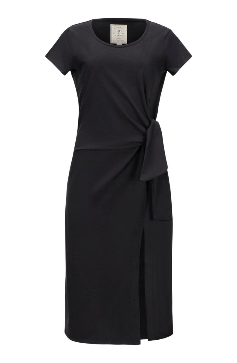 Hope & Henry Women's Organic Knit Tie Midi Dress, Alternate, color, 