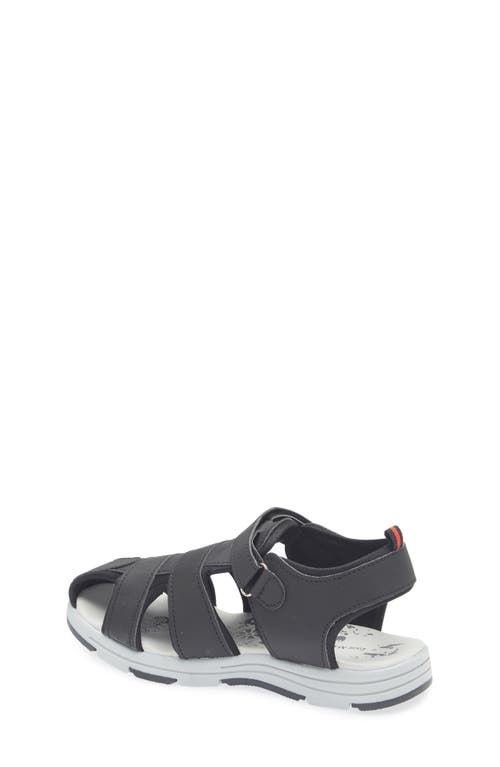 Extreme By Eddie Marc Kids' Solid Woven Sandal In Black