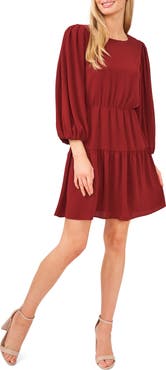 CeCe Ruffle Puff Sleeve Dress