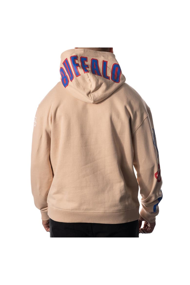 Unisex The Wild Collective Cream Buffalo Bills Heavy Block Graphic Pullover Hoodie, Alternate, color, Cream