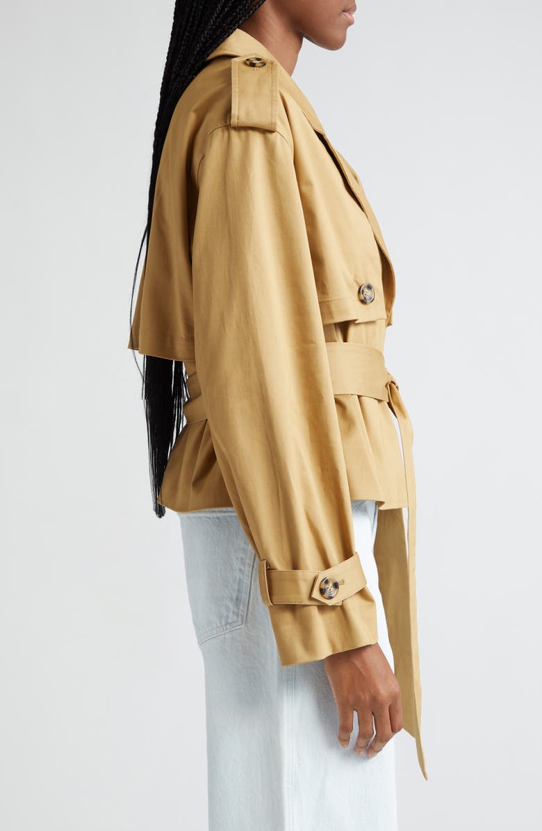 Favorite Daughter The Charles Crop Trench Coat, Alternate, color, 