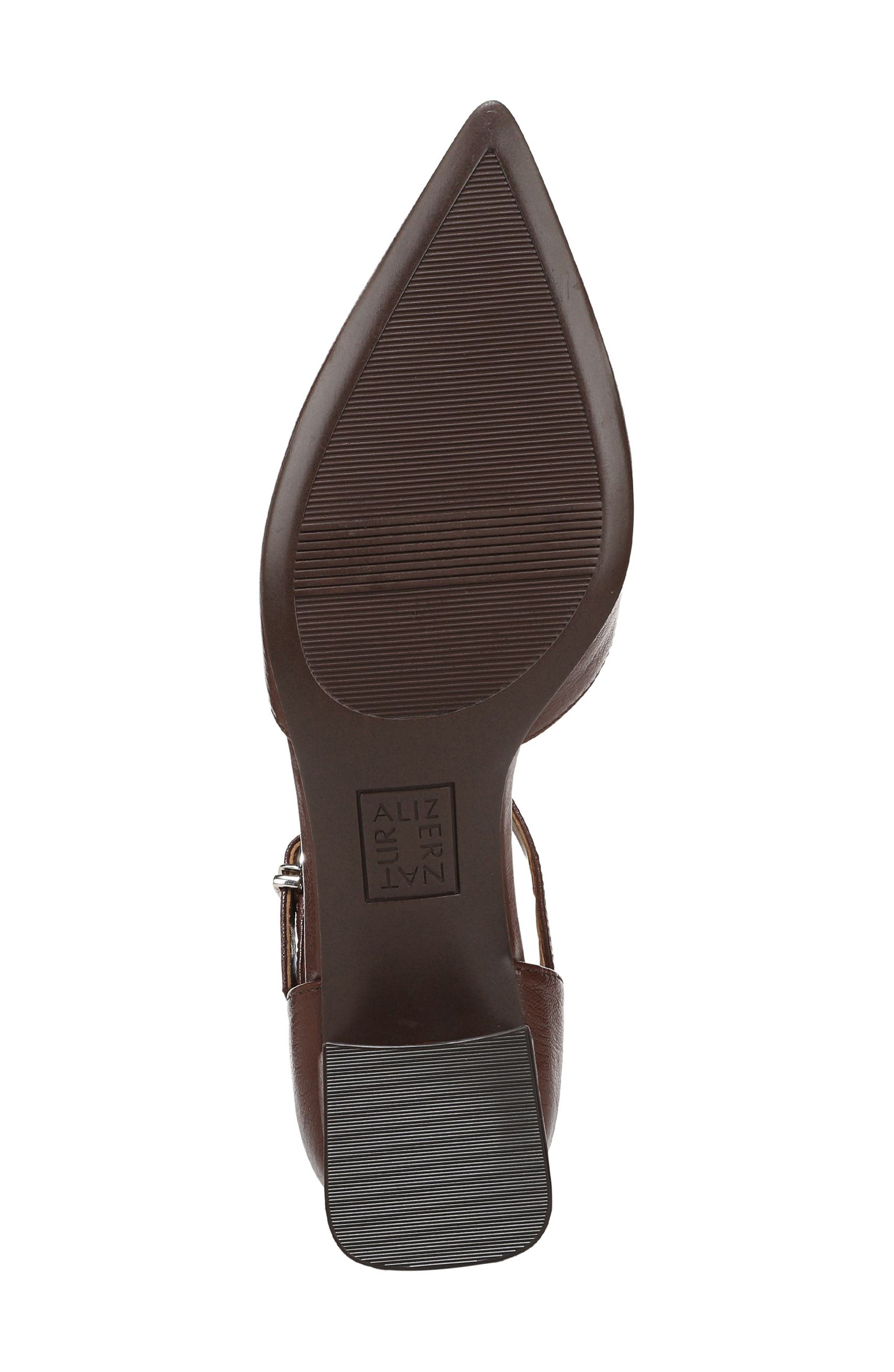 Maddox Ankle Strap Pointed Toe Pump, Alternate, color, CAPPUCCINO BROWN