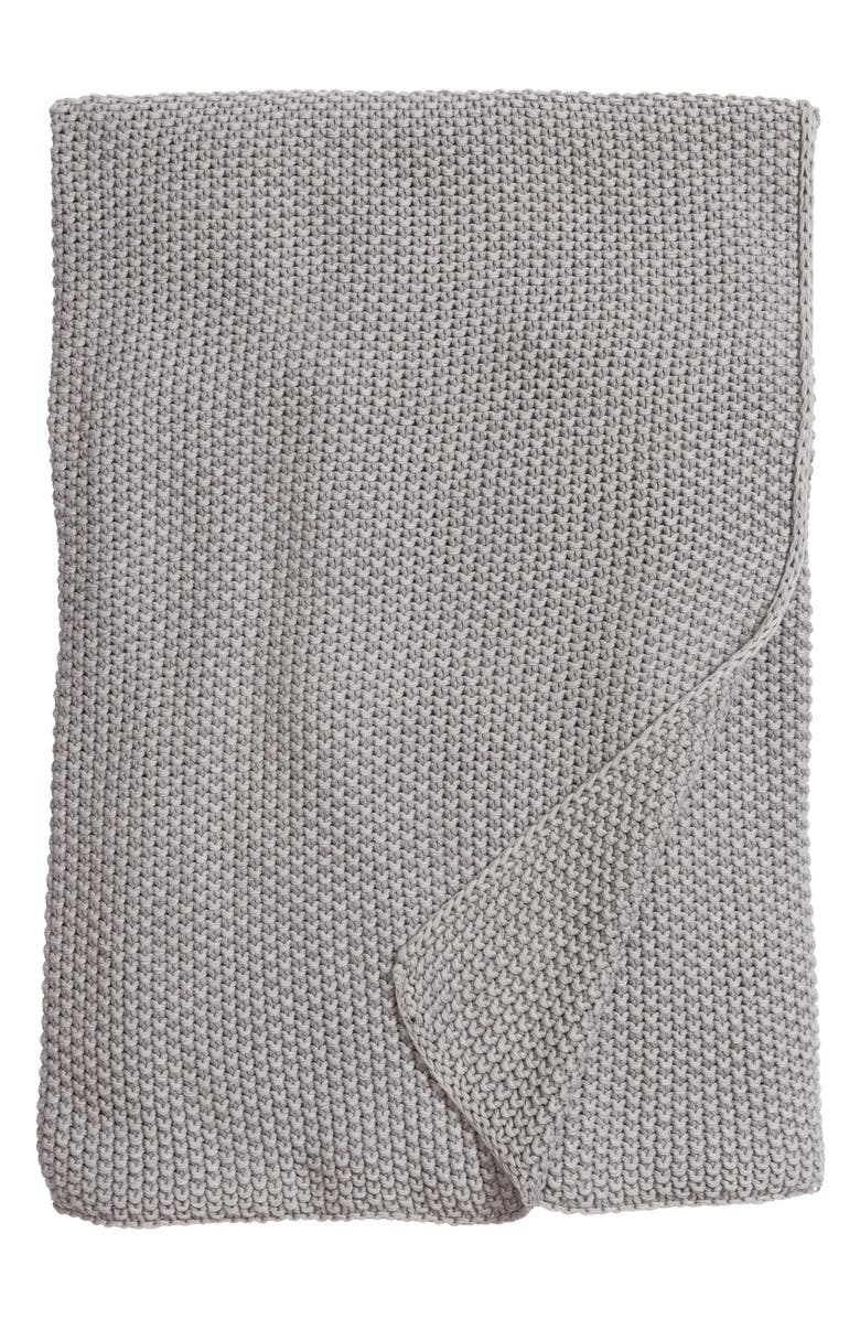 Treasure & Bond Seed Stitch Throw, Main, color, 