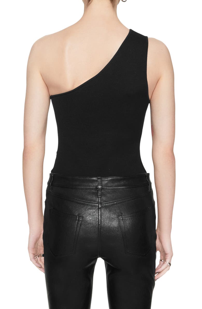 Rebecca Minkoff Bonnie One-Shoulder Bodysuit, Alternate, color, True Black