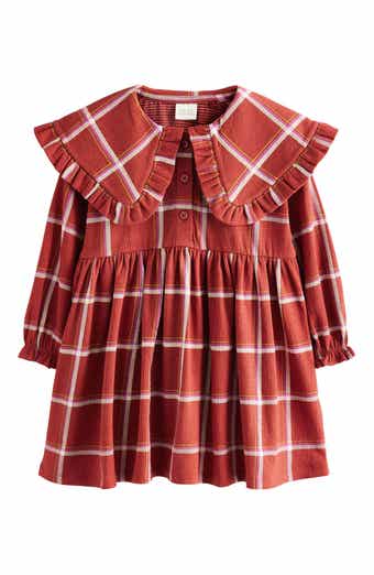 Kids' Check Collared Dress