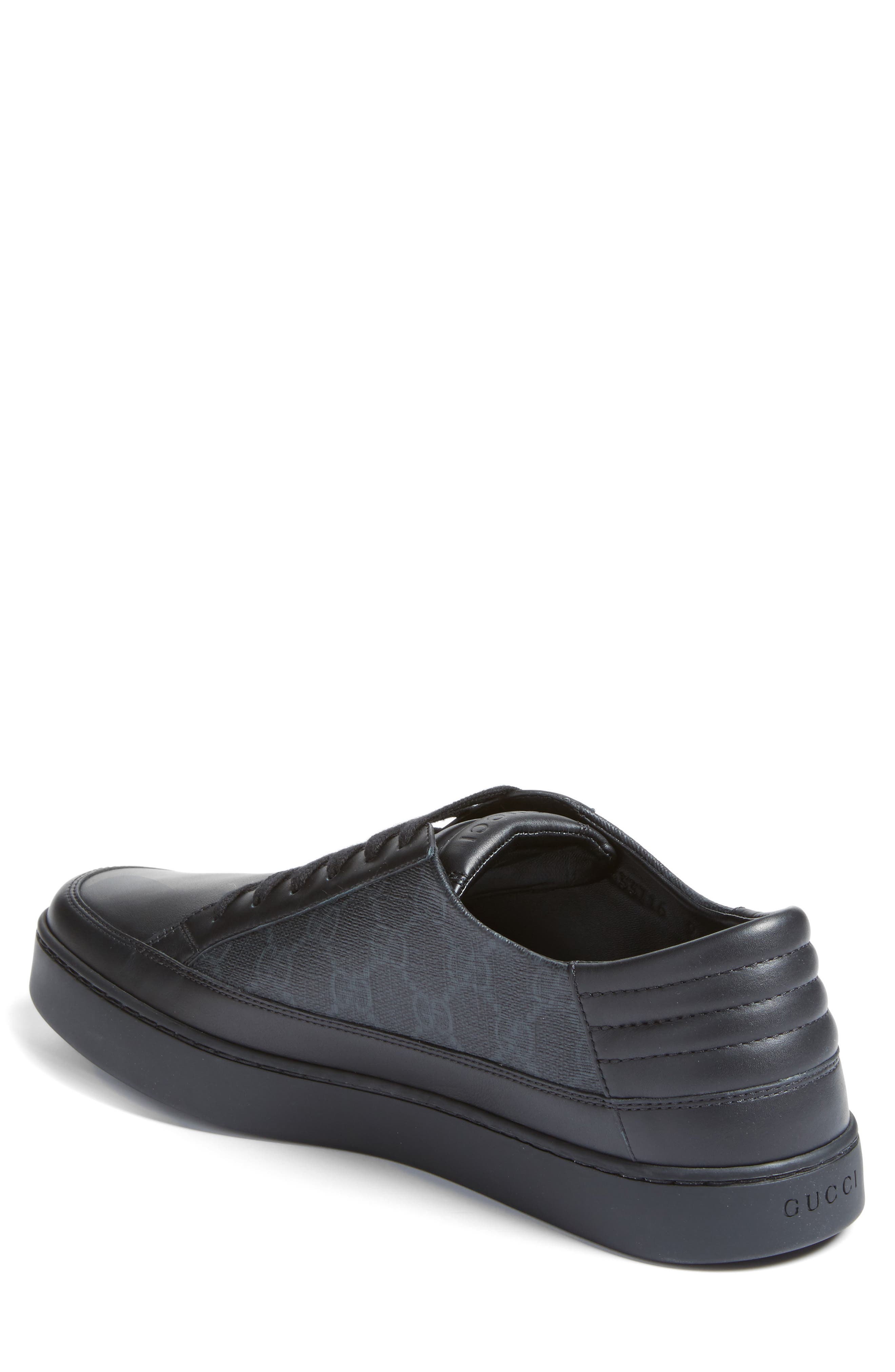 'Common' Low-Top Sneaker, Alternate, color, BLACK/ GRAPHITE LEATHER