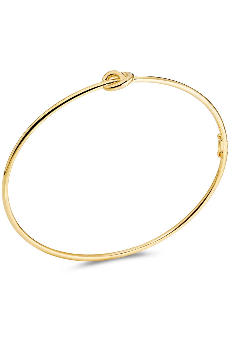 Love Knot Bangle Bracelet in 14K Gold, Alternate, color, Yellow Gold