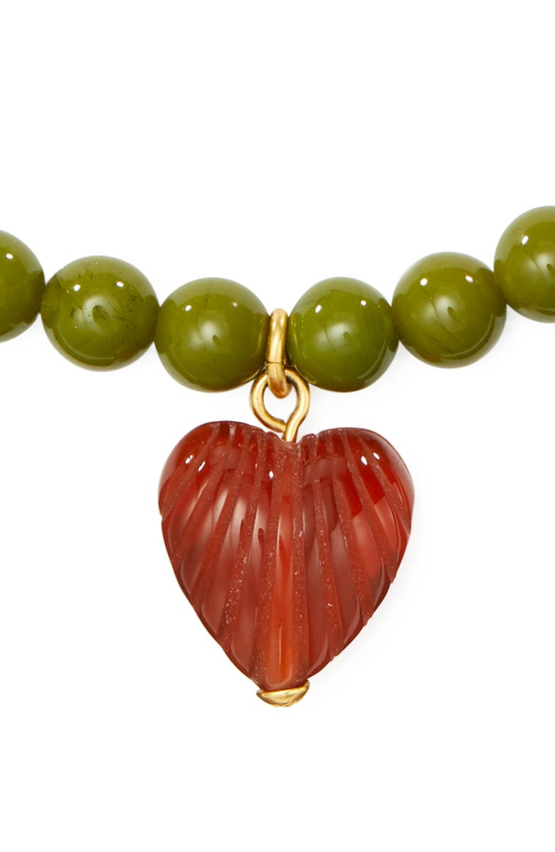 Tory Burch Roxanne Beaded Tassel Bracelet, Alternate, color,