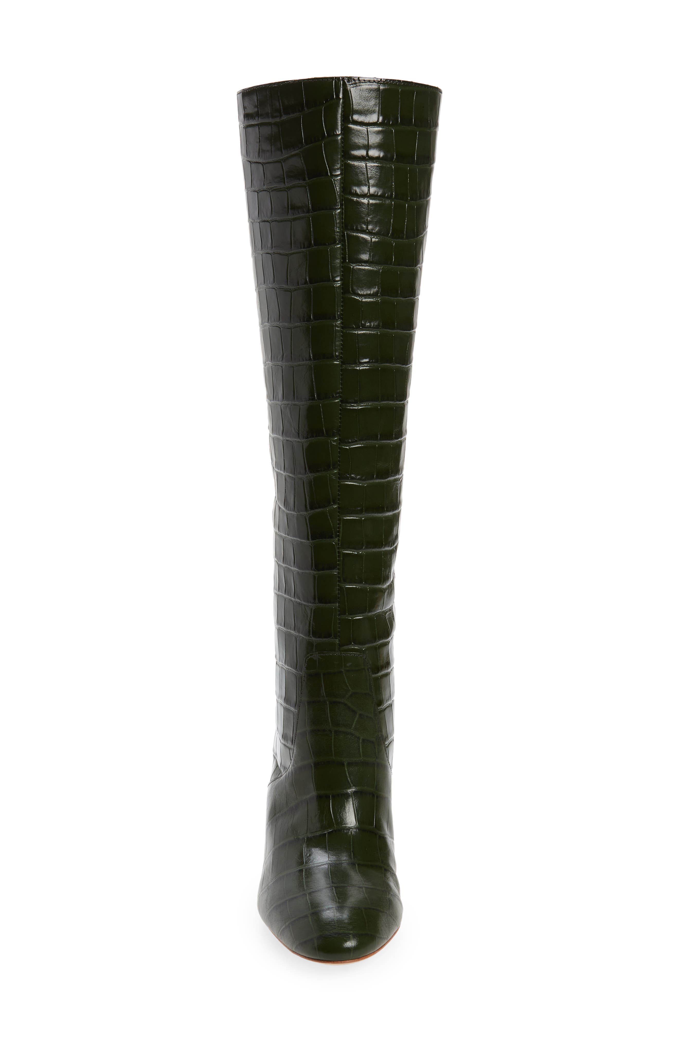 Loeffler Randall Goldy Knee High Boot, Alternate, color, Forest