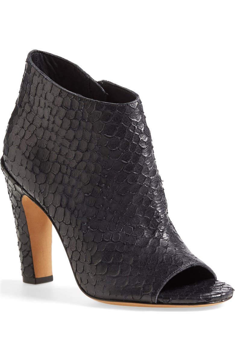 Vince 'Sierra' Snake Embossed Leather Bootie, Main, color,