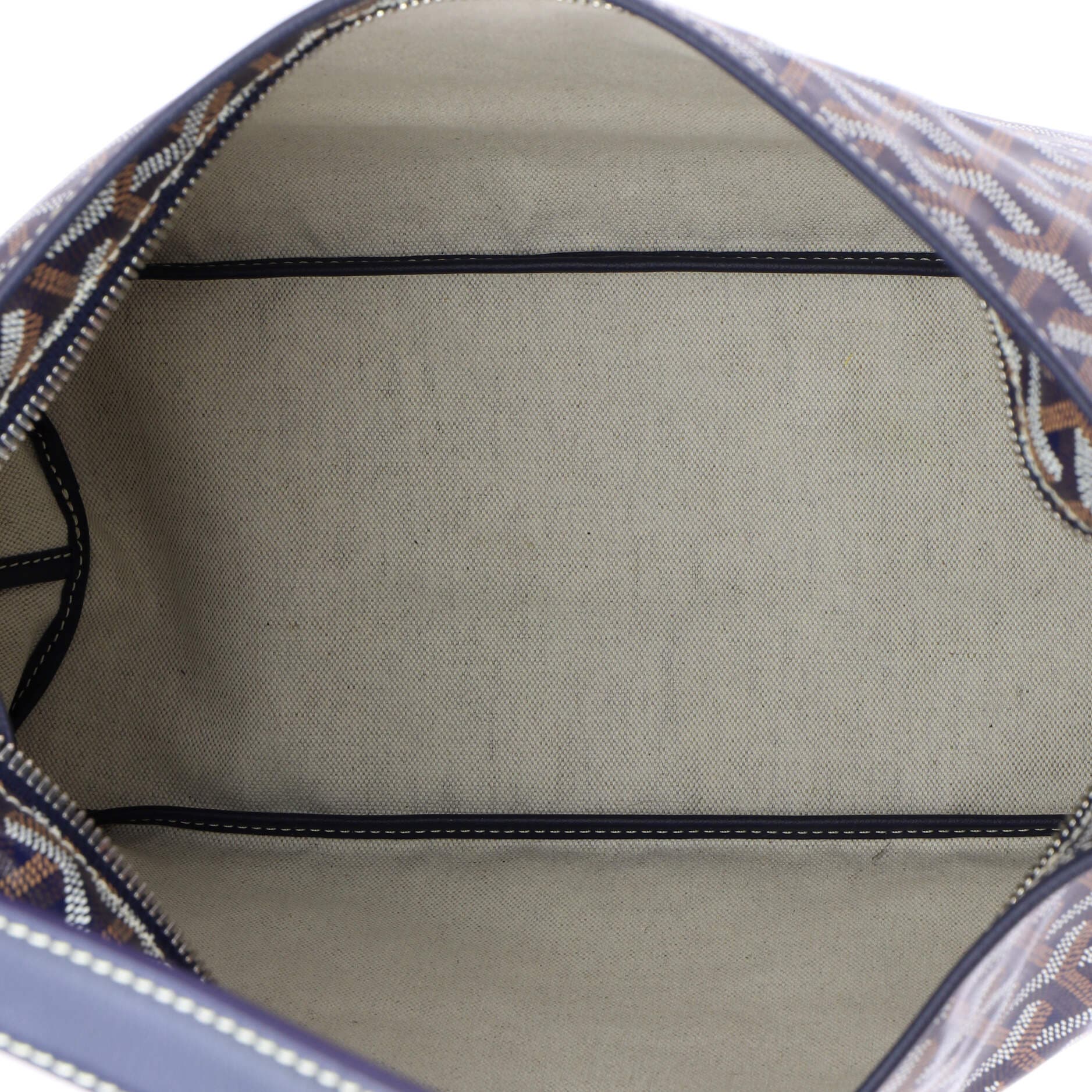 Pre-Owned Goyard Boheme Hobo Coated Canvas, Alternate, color, Blue