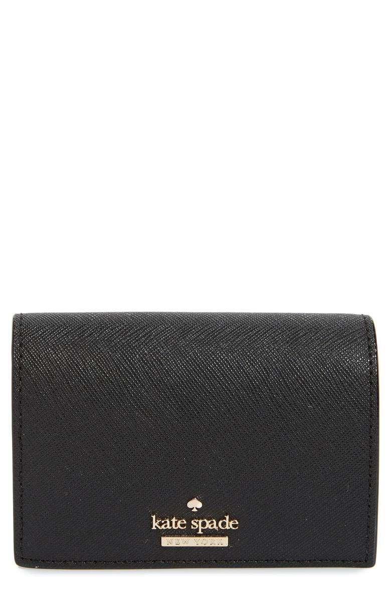 Kate Spade New York cameron street - annabella leather accordion card case, Main, color, 