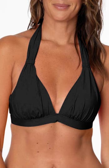 Jantzen Amy Halter Bikini Top In Black