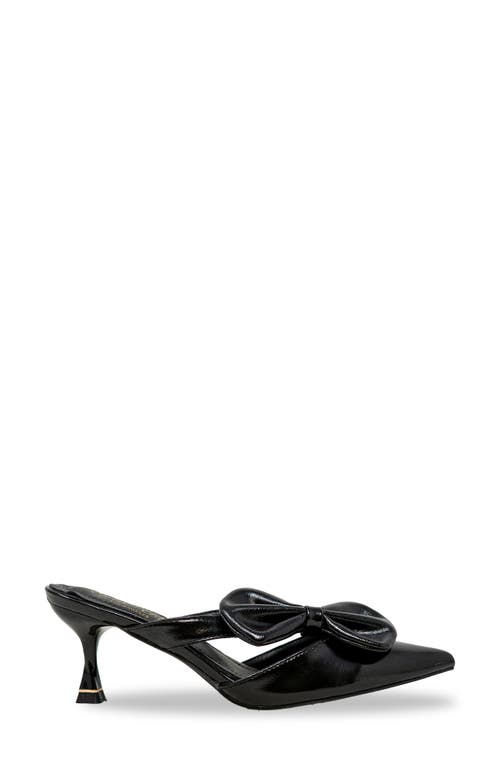 CHASE & CHLOE CHASE AND CHLOE IDRA BOW KITTEN HEEL PUMP