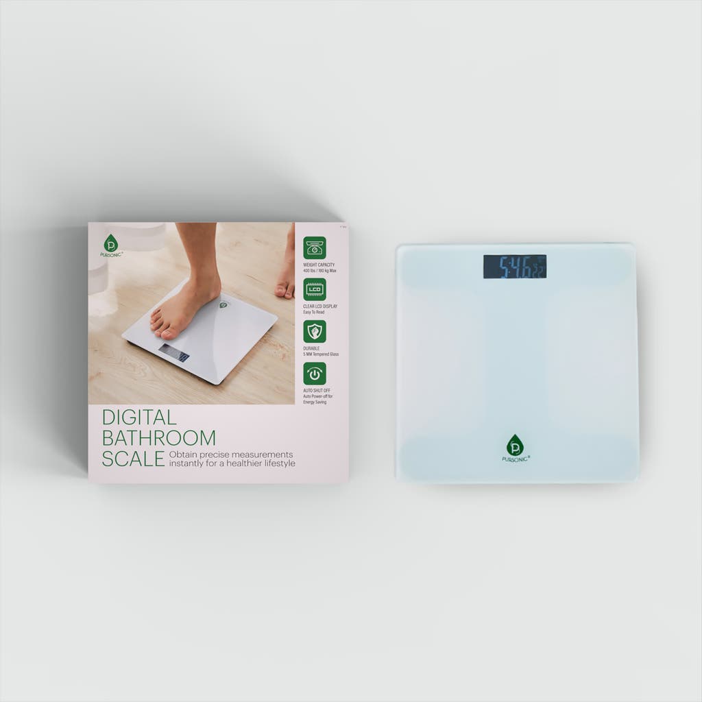Pursonic Bathroom Digital Scale In White