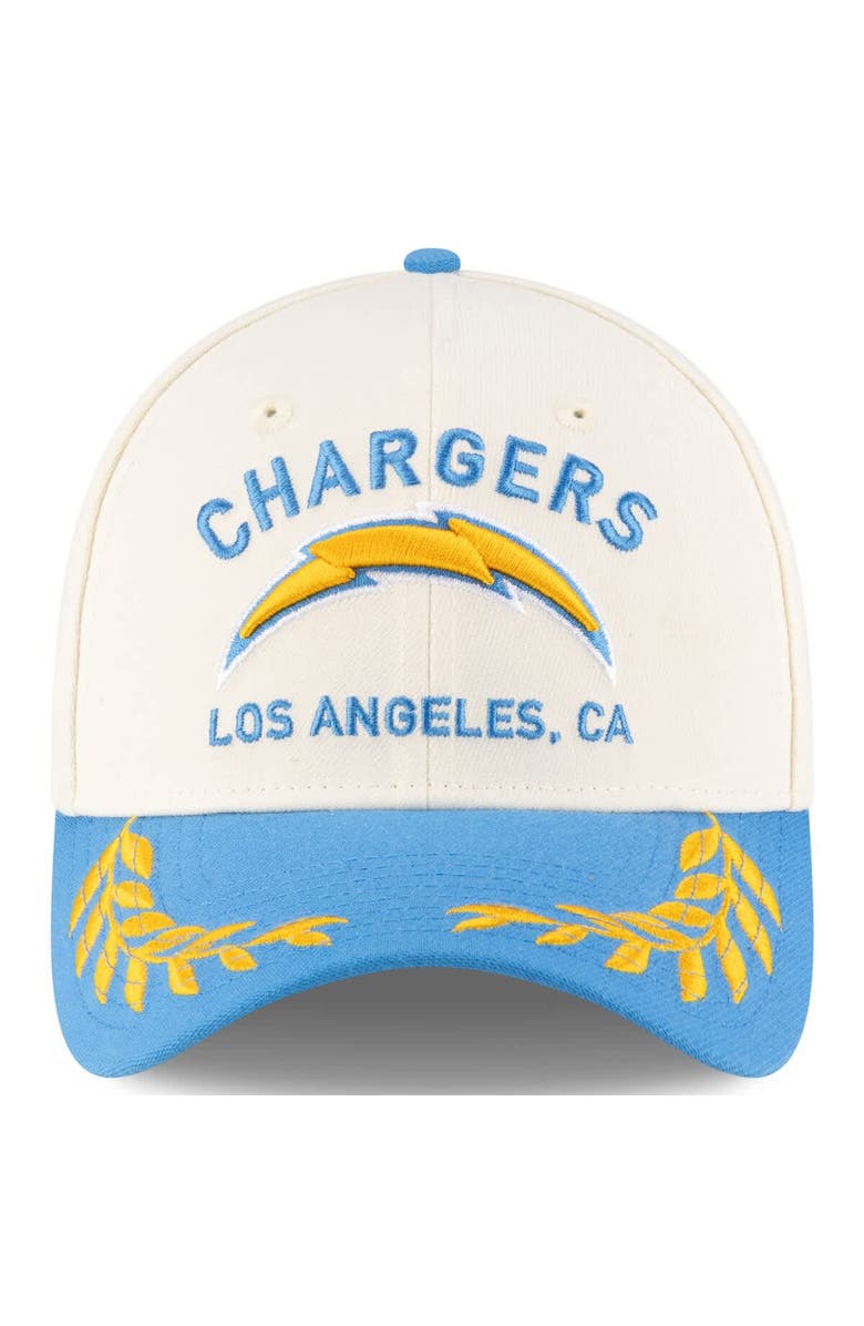 New Era Men's New Era Cream/Powder Blue Los Angeles Chargers 2025 NFL Draft 39THIRTY Flex Hat, Alternate, color, Cream