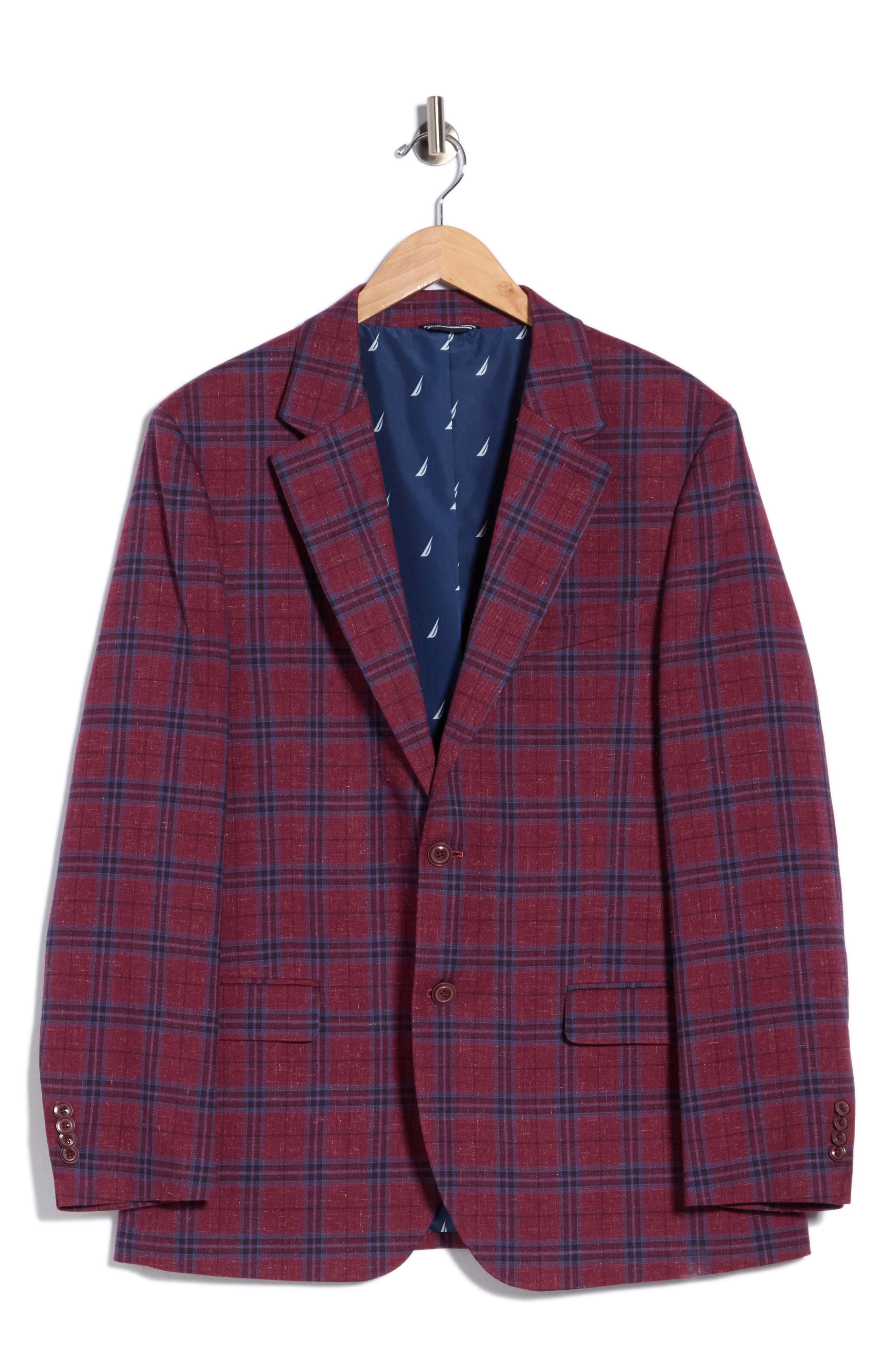 Nautica Plaid Stretch Sport Coat (Men) | Nordstromrack