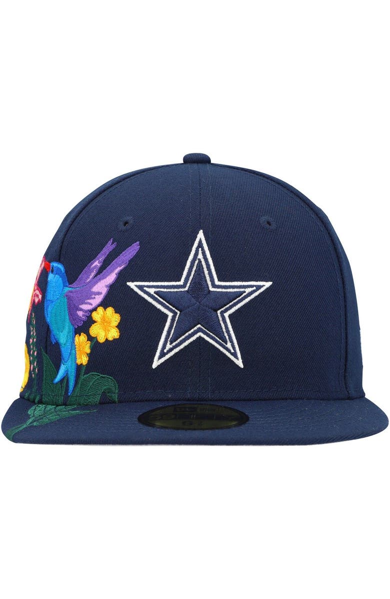 New Era Men's New Era Navy Dallas Cowboys Blooming 59FIFTY Fitted Hat, Alternate, color,
