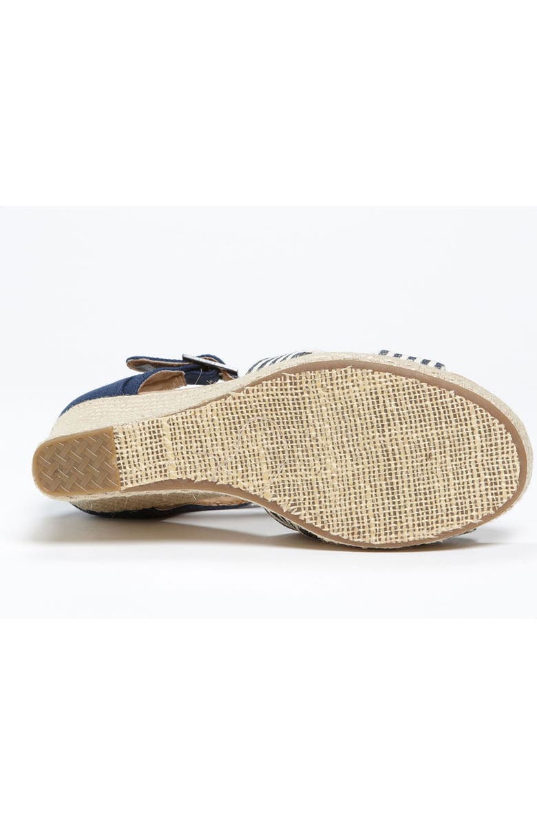 TOMS 'University Stripe' Wedge Sandal, Alternate, color,