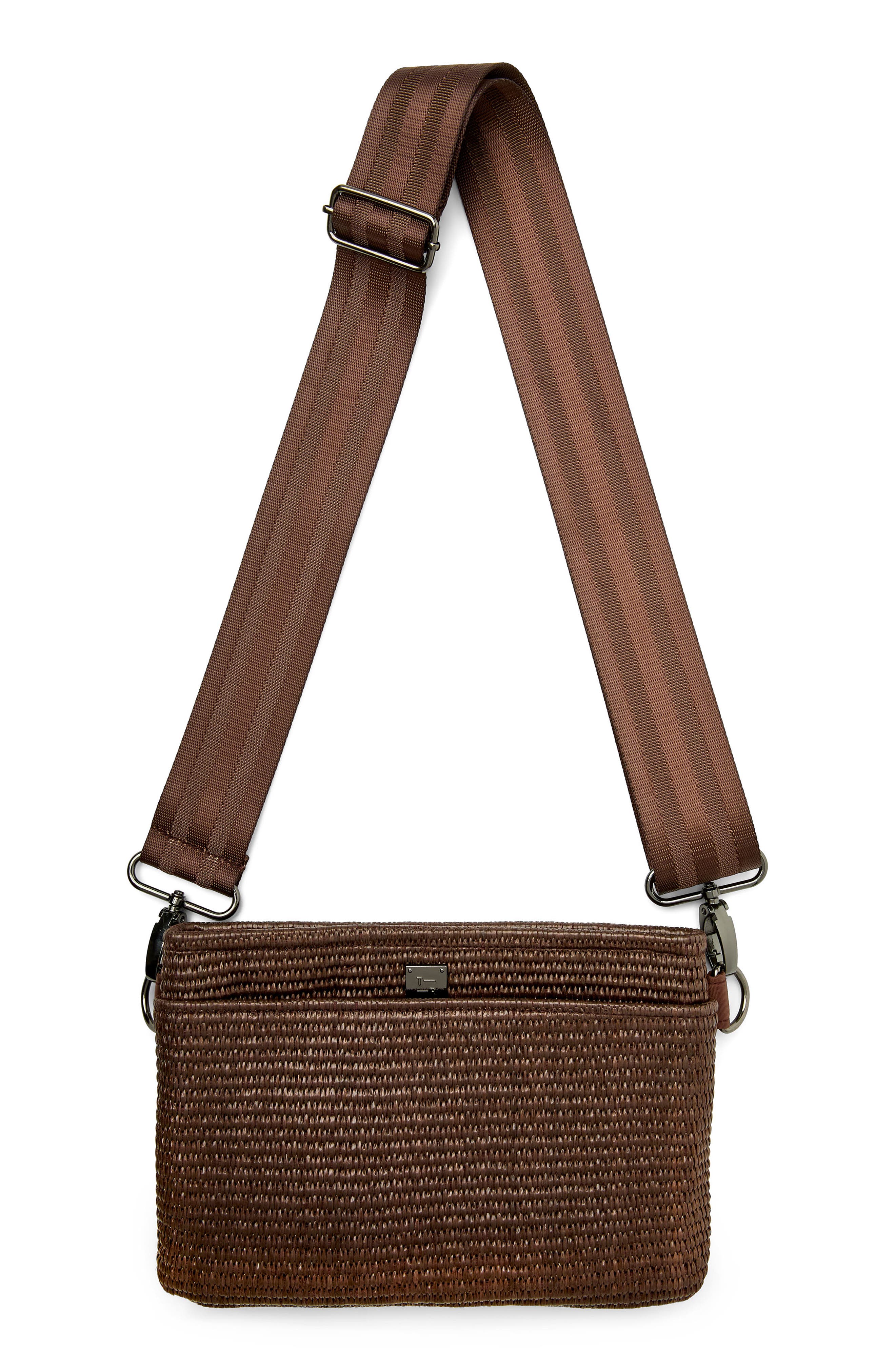 Bum Bag 2.0 Raffia Belt Bag, Alternate, color, ESPRESSO RAFFIA