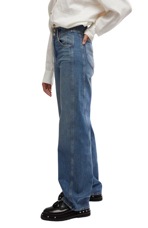Free People Tinsley Baggy High-rise Jeans In Hazey Blue