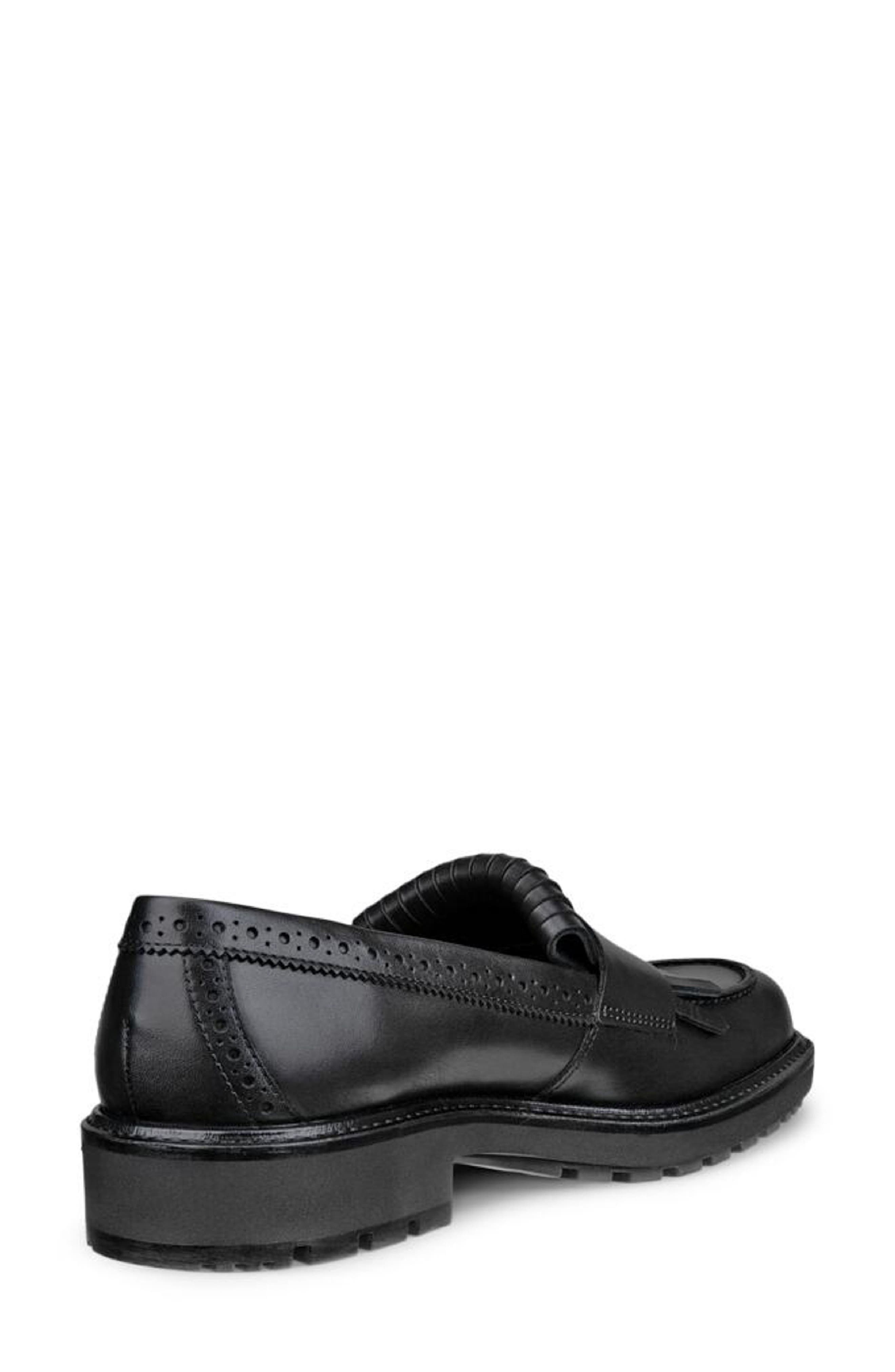 ECCO Metropole Oslo Kiltie Penny Loafer, Alternate, color, Black