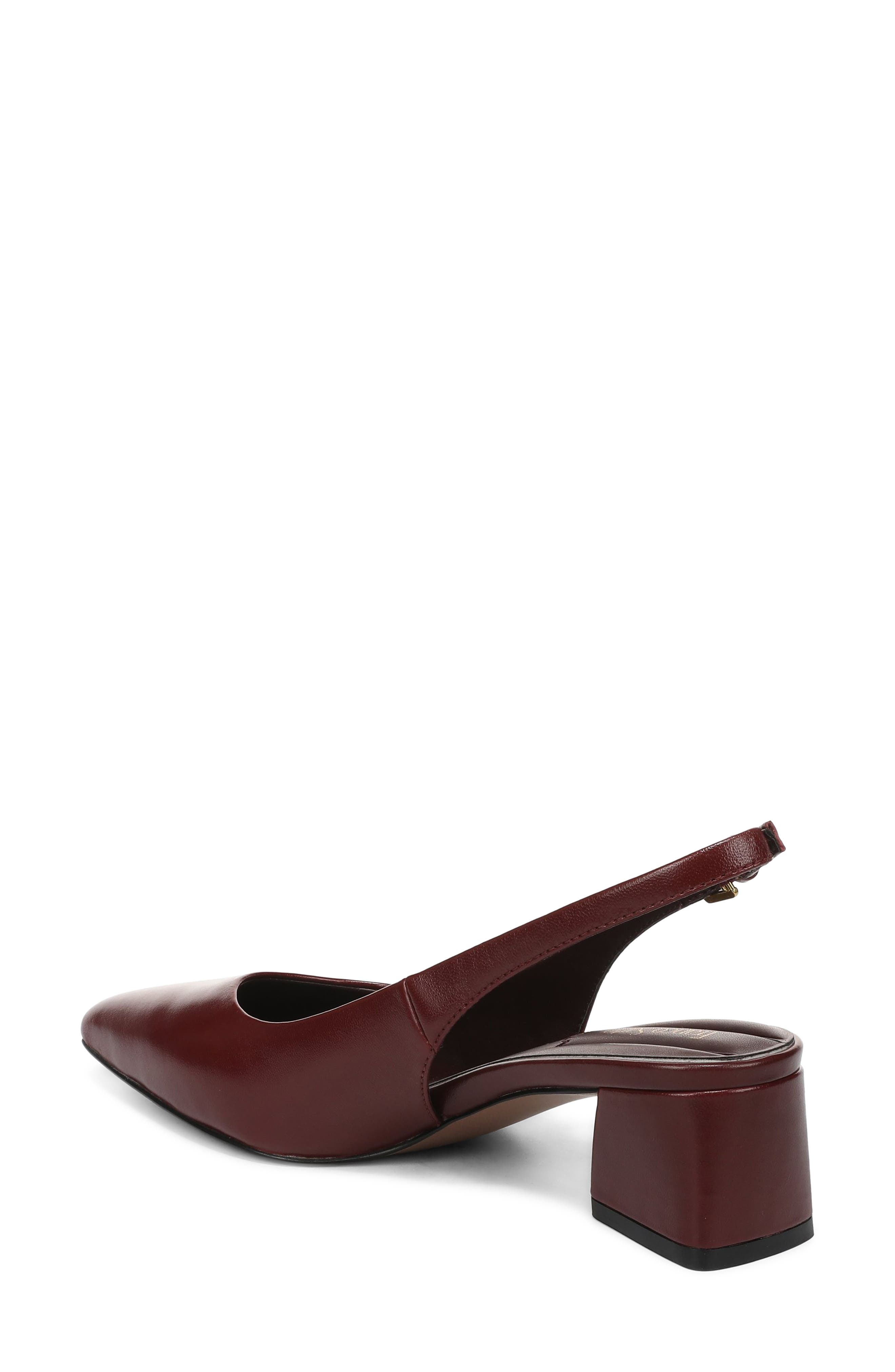 Racer Leather Slingback Pump, Alternate, color, RED LEATHER
