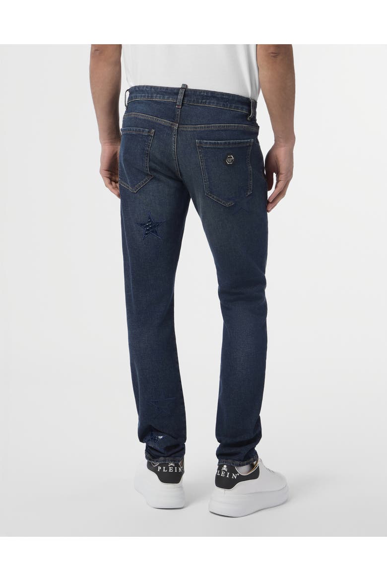 Super Straight Cut Jeans Cocco Stars Men, Alternate, color, texasblue