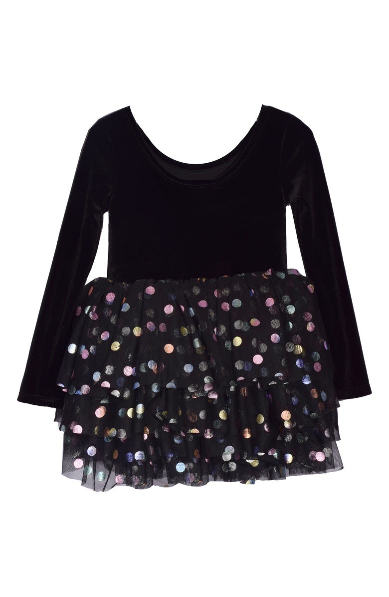 Iris & Ivy Long Sleeve Skirted Bodysuit, Main, color, 