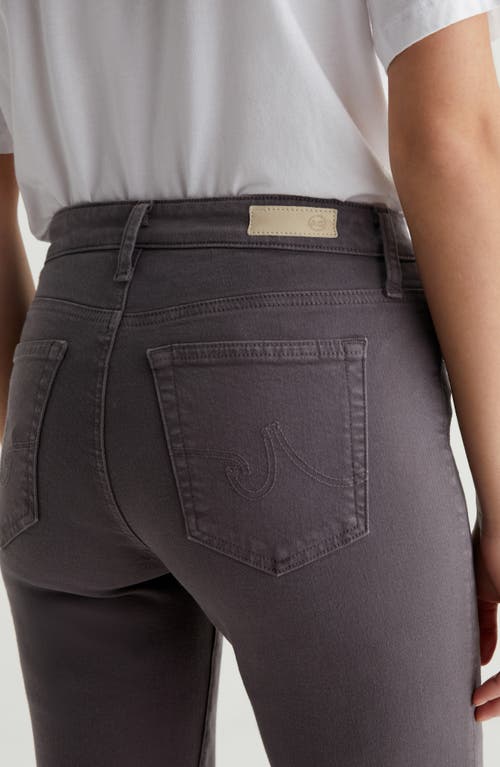 Ag Mari Mid Rise Slim Straight Leg Crop Jeans In Misty Grey
