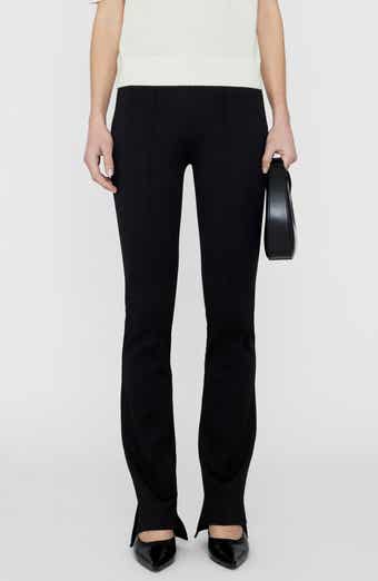 Lex High Waist Pintuck Slim Flare Ponte Pants