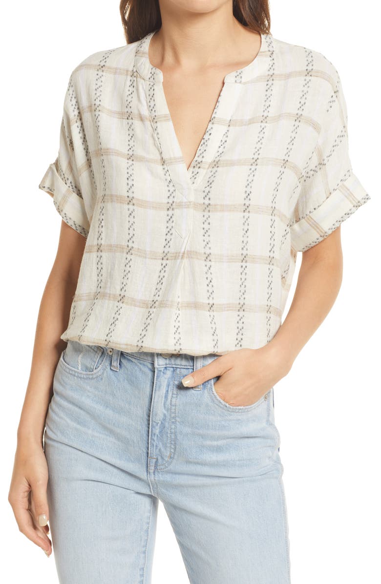 Madewell Lakeline Popover Shirt, Main, color, 
