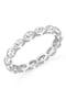 selected Pure Platinum / Clear Stone