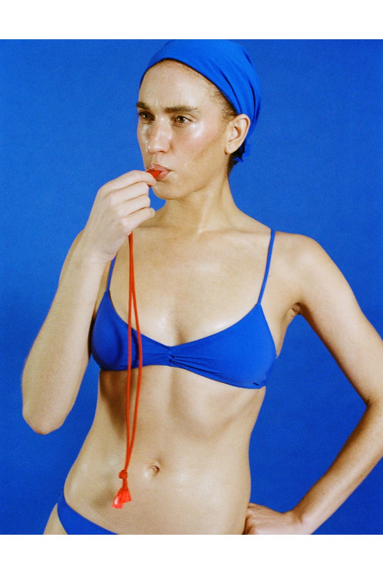 Tilly Swim Hat, Alternate, color, Azure