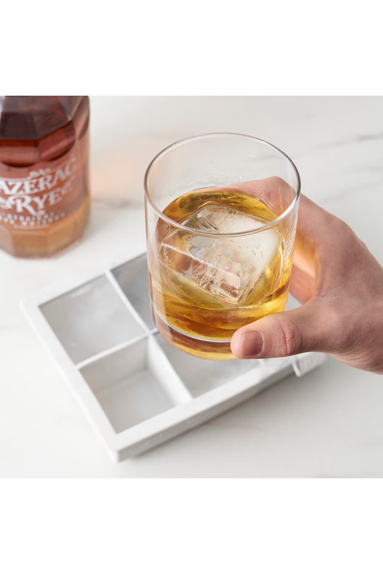 Marbled Ice Cube Tray, Alternate, color, White