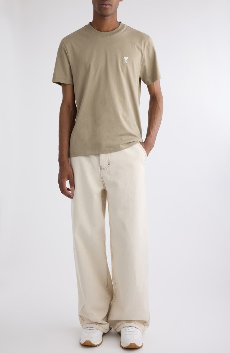 AMI PARIS Embroidered Ami de Coeur Cotton T-Shirt, Alternate, color, 