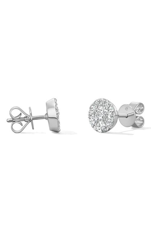Hearts On Fire Tessa Circle Stud Earrings In 1.00 Ctw White Gold/diamond