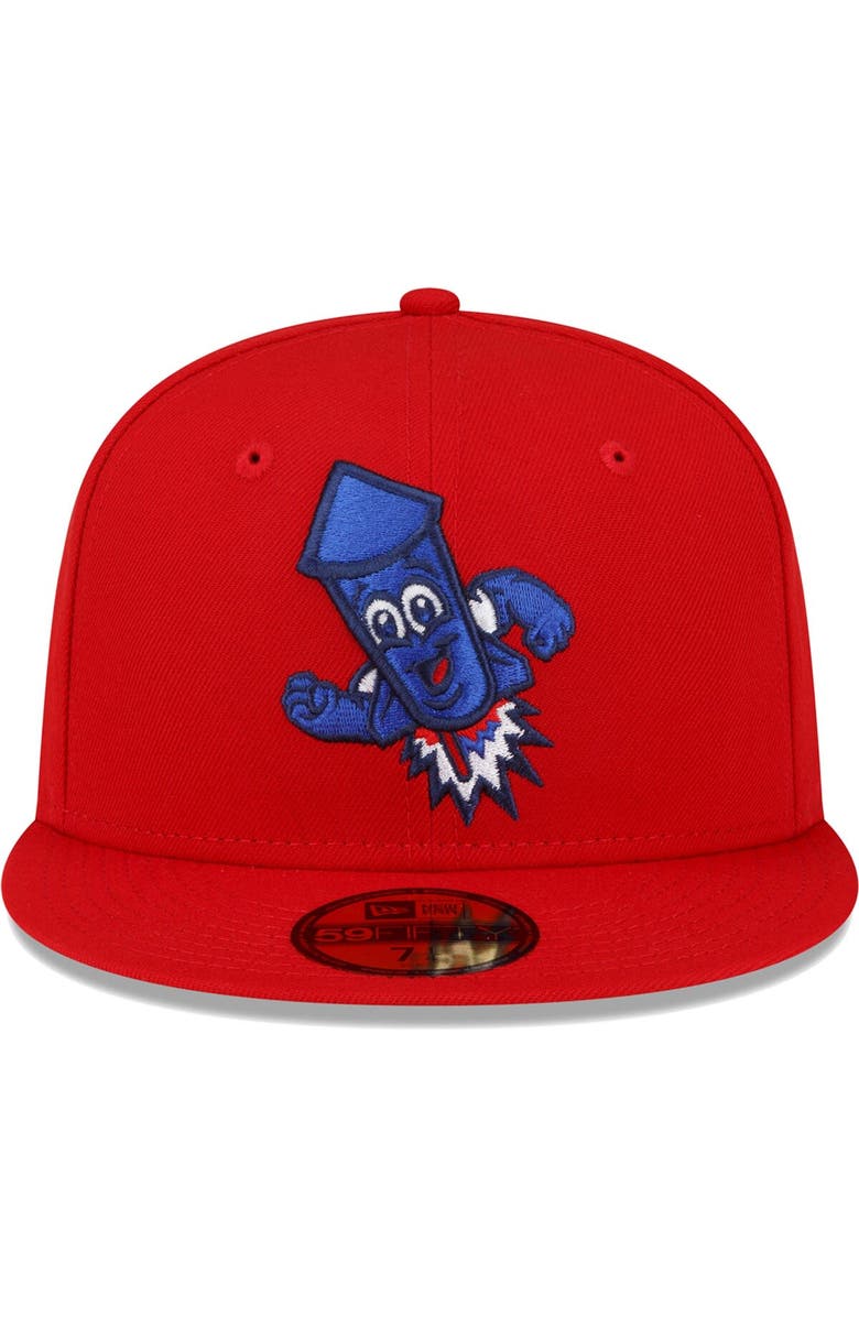 New Era Men's New Era Red Worcester Red Sox Copa De La Diversion 59FIFTY Fitted Hat, Alternate, color, Red