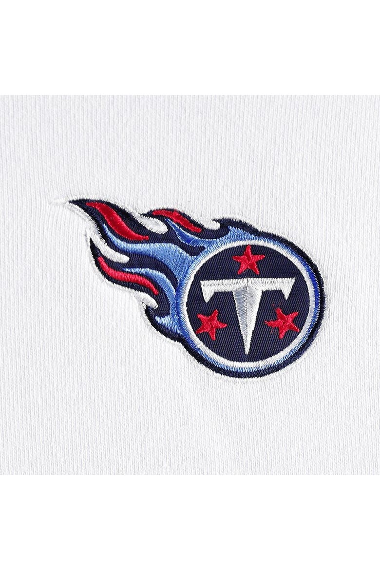 Women's DKNY Sport White/Navy Tennessee Titans Bobbi Color Blocked Pullover Hoodie, Alternate, color, White