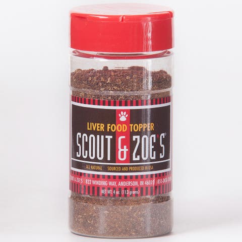 Pet Food Topper, Beef Liver Powder, 4oz Bottle, Dogs & Cats