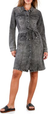 Wash Lab Denim Eleanor Belted Denim Shirtdress