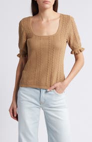 Treasure & Bond Pointelle Sweater