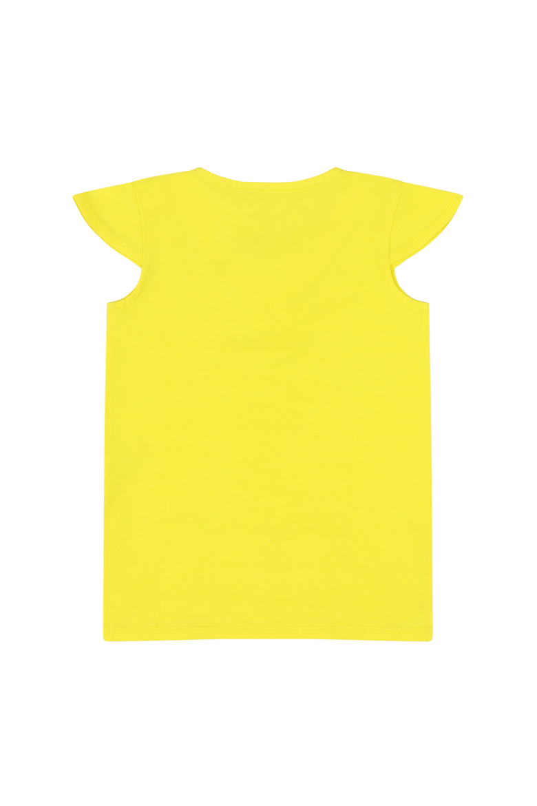 Girls Burda Tunic & Short Set, Alternate, color, Blazing Yellow/Animal Arabesqu