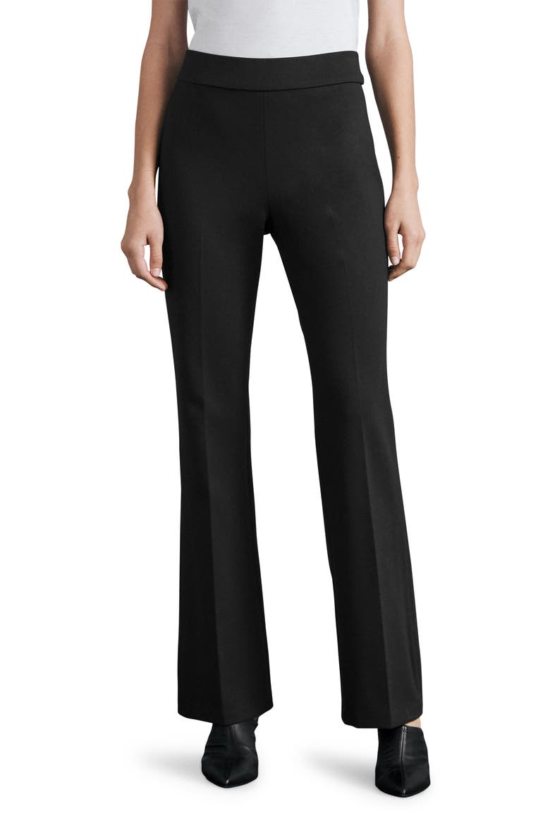 Irina Slim Fit Ponte Pants, Main, color, BLACK