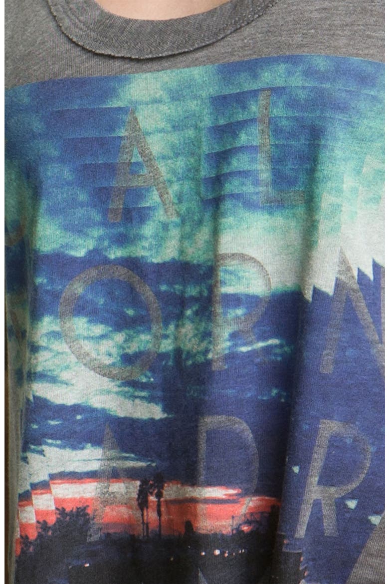 'California Dreams' Graphic Slouchy Tee, Alternate, color, TRIBLEND GREY