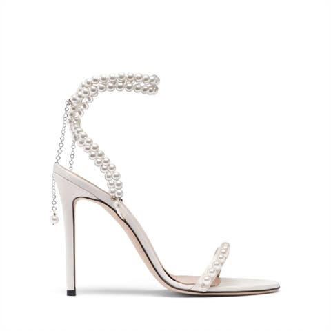 Lady Antoinette 100 Pearl Stiletto Sandal